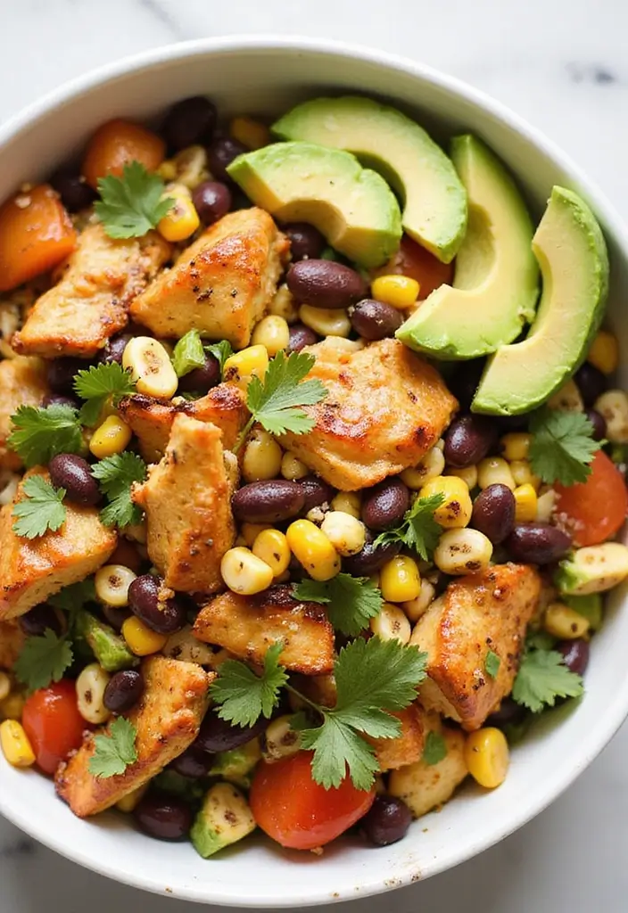 28 Hot Honey Chicken Salad Recipes That Are Sweet with a Kick - 5. Spicy Southwest Hot Honey Chicken Salad