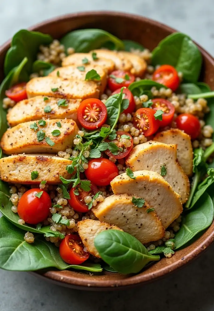 28 Hot Honey Chicken Salad Recipes That Are Sweet with a Kick - 9. Hot Honey Chicken Salad with Quinoa