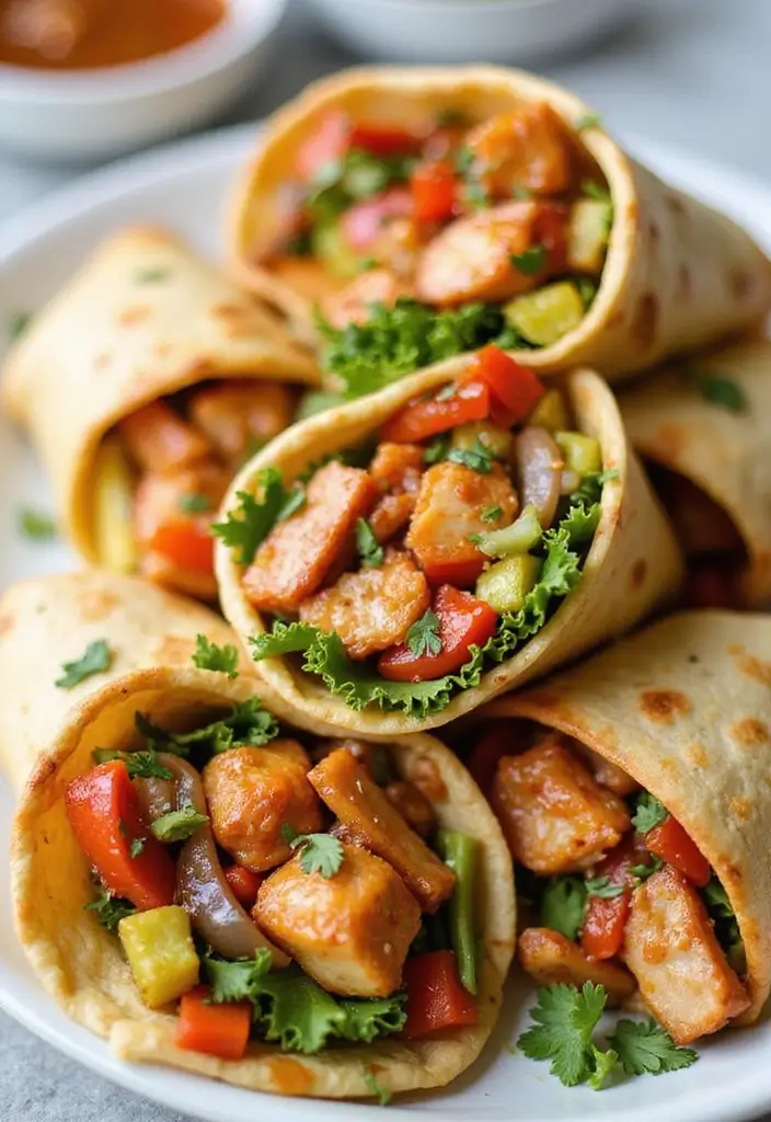 29 BBQ Chicken in Oven Recipes That Feel Like Outdoor Grilling 14 29 BBQ Chicken in Oven Recipes That Feel Like Outdoor Grilling - 13. Honey BBQ Chicken Wraps