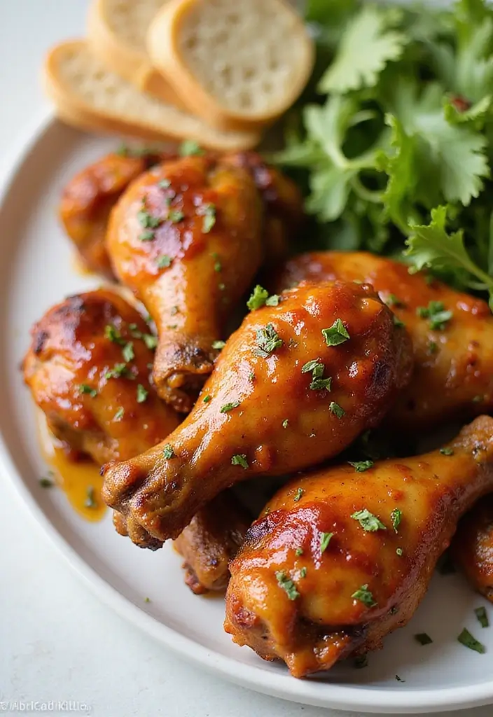 29 BBQ Chicken in Oven Recipes That Feel Like Outdoor Grilling 8 29 BBQ Chicken in Oven Recipes That Feel Like Outdoor Grilling - 7. Maple Mustard BBQ Chicken Drumsticks