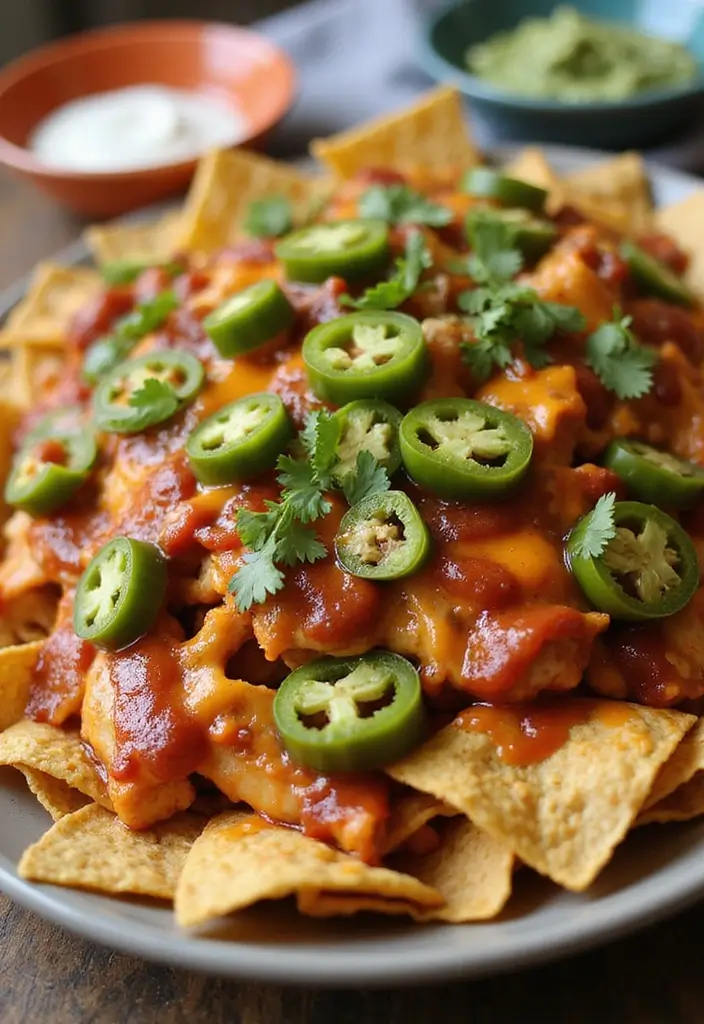 29 BBQ Chicken in Oven Recipes That Feel Like Outdoor Grilling 9 29 BBQ Chicken in Oven Recipes That Feel Like Outdoor Grilling - 8. BBQ Chicken Nachos
