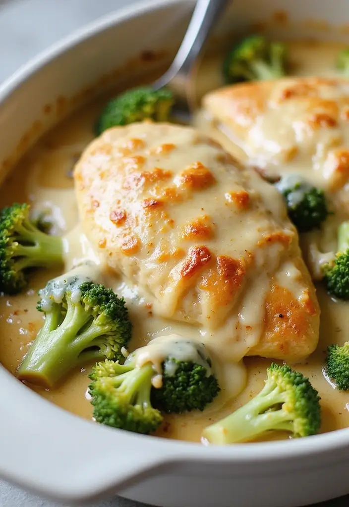 29 Baked Chicken and Broccoli Recipes for Healthy Comfort Dinners - 22. Chicken and Broccoli Alfredo Bake