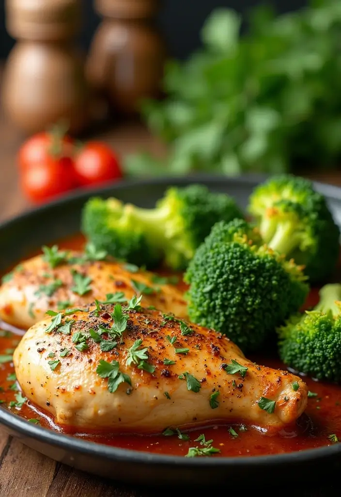 29 Baked Chicken and Broccoli Recipes for Healthy Comfort Dinners - 5. Italian Herb Chicken with Broccoli
