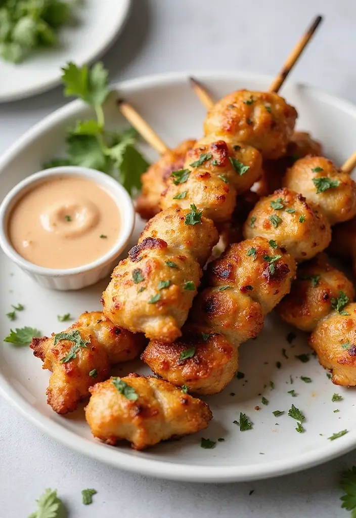 29 Blackstone Chicken Recipes That Are Perfect for Flat Top Grills - 19. Ranch Chicken Skewers