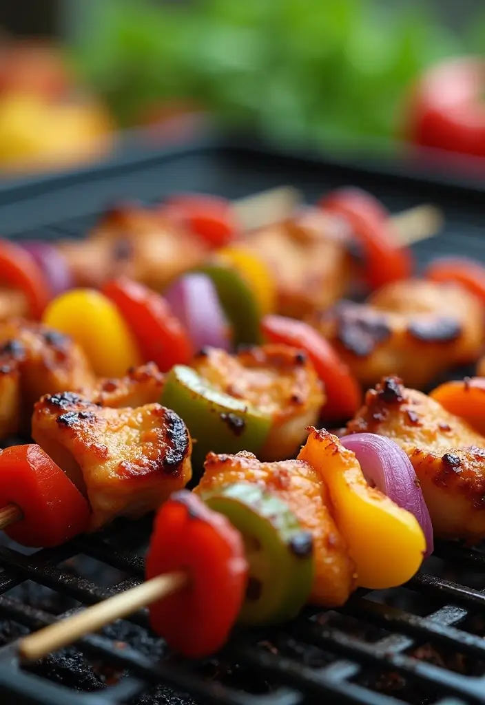 29 Blackstone Chicken Recipes That Are Perfect for Flat Top Grills - 5. BBQ Chicken Skewers