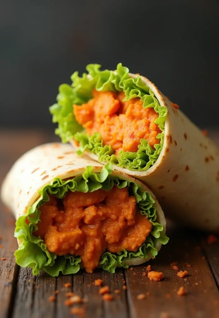 29 Blackstone Chicken Recipes That Are Perfect for Flat Top Grills - 7. Buffalo Chicken Wraps
