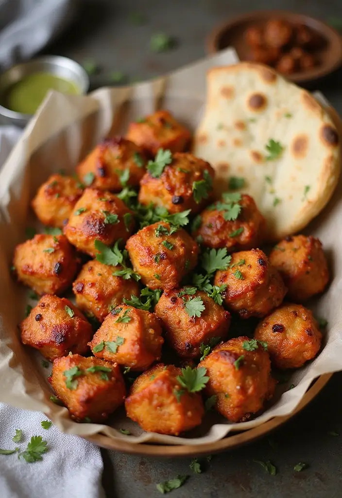 29 Chicken Breast Bites Recipes That Are Easy & Protein-Packed - 27. Tandoori Chicken Bites
