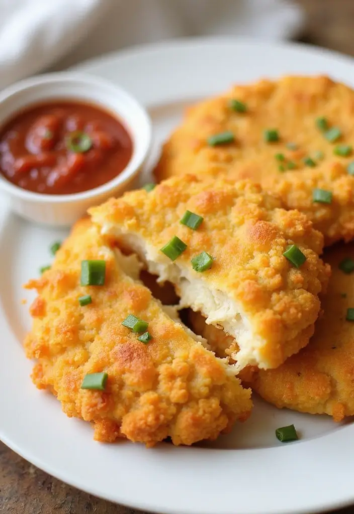 29 Chicken Chaffle Recipe Keto Versions That Are Crispy & Low-Carb - 18. Cheesy Cauliflower Chicken Chaffle