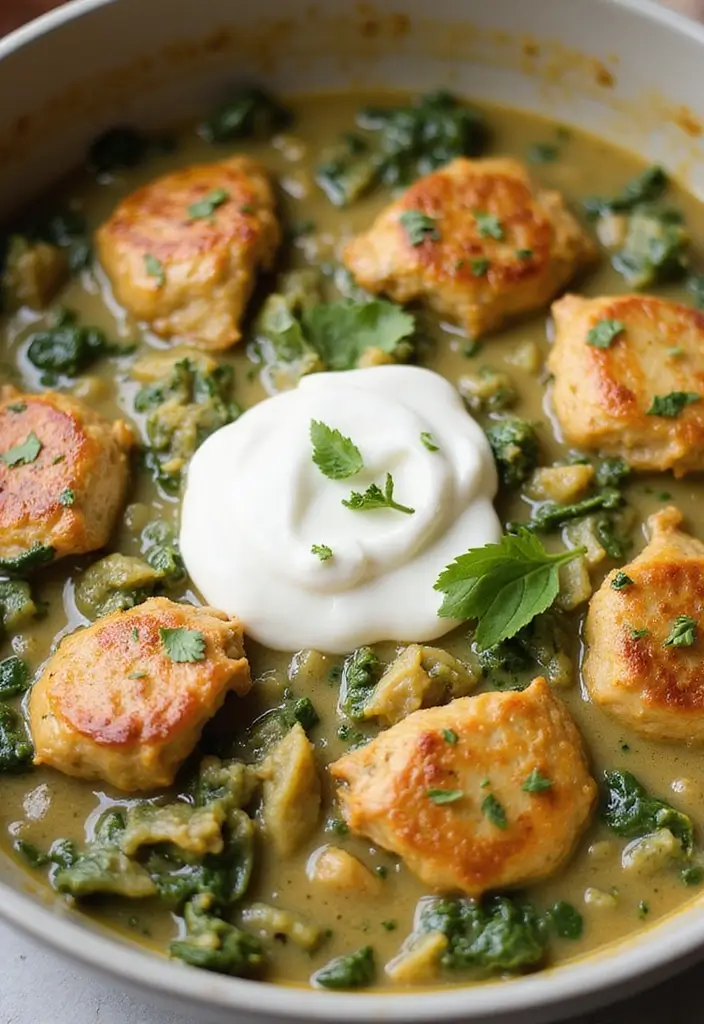 29 Chicken Chaffle Recipe Keto Versions That Are Crispy & Low-Carb - 20. Creamy Spinach Chicken Chaffle