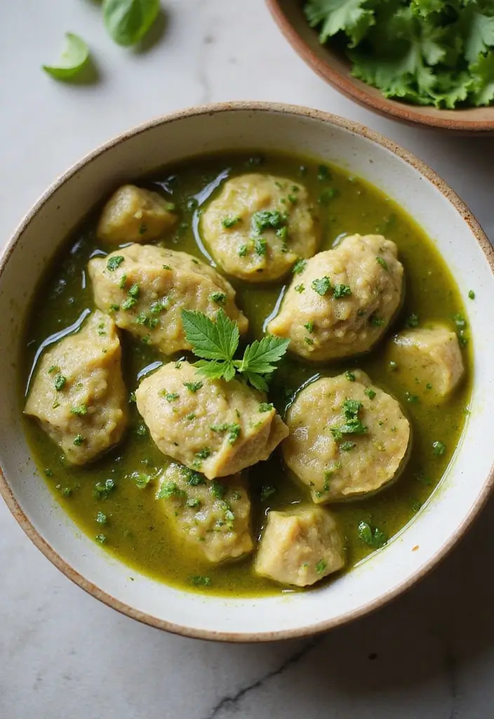 29 Chicken and Dumplings Recipe Variations That Are Comfort Food Goals - 24. Salsa Verde Chicken and Dumplings