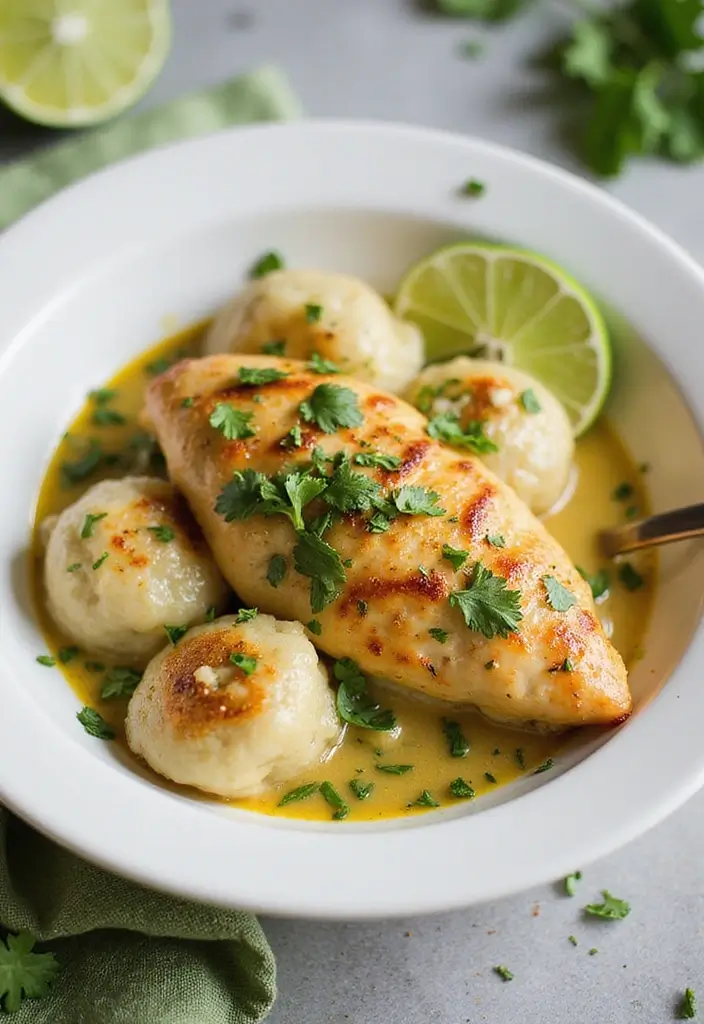 29 Chicken and Dumplings Recipe Variations That Are Comfort Food Goals - 27. Cilantro Lime Chicken and Dumplings