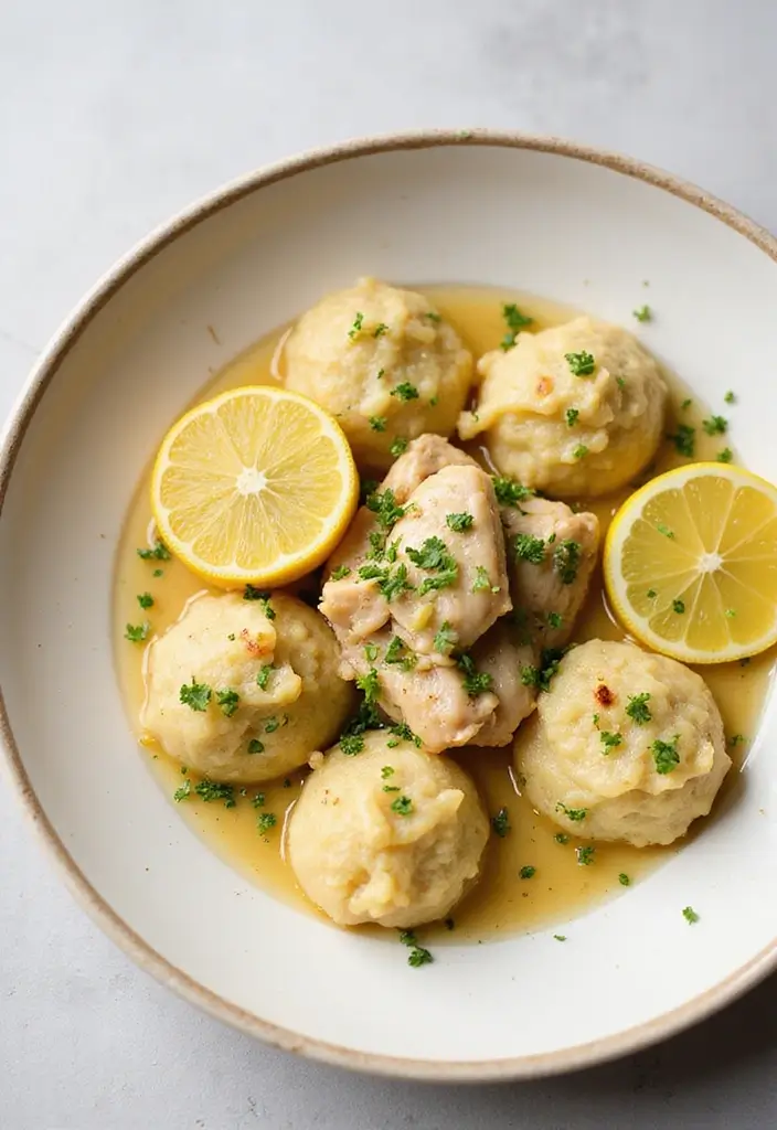 29 Chicken and Dumplings Recipe Variations That Are Comfort Food Goals - 4. Lemon Herb Chicken and Dumplings