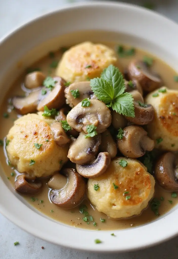 29 Chicken and Dumplings Recipe Variations That Are Comfort Food Goals - 6. Savory Mushroom Chicken and Dumplings