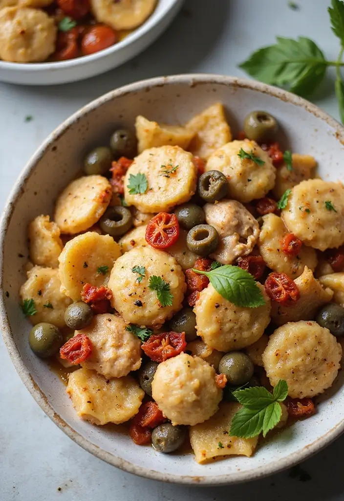 29 Chicken and Dumplings Recipe Variations That Are Comfort Food Goals - 9. Mediterranean Chicken and Dumplings