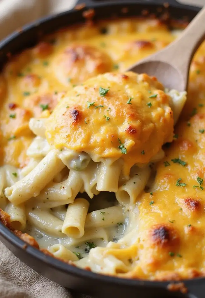 29 Creamy Chicken Alfredo Pasta Recipes That Melt in Your Mouth - 10. Chicken Alfredo Bake