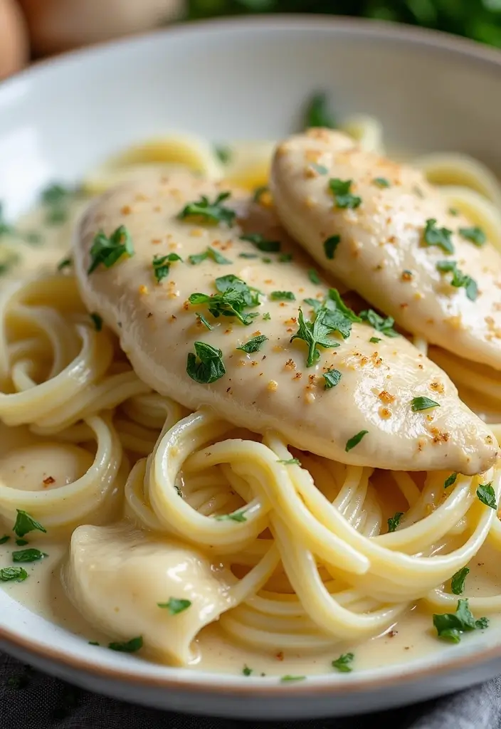 29 Creamy Chicken Alfredo Pasta Recipes That Melt in Your Mouth - 24. Chicken Alfredo with Artichokes