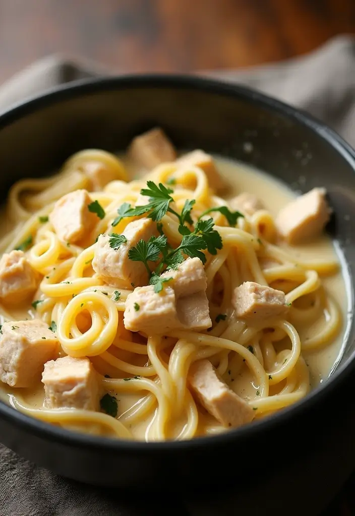 29 Creamy Chicken Alfredo Pasta Recipes That Melt in Your Mouth - 28. Smoky Chicken Alfredo