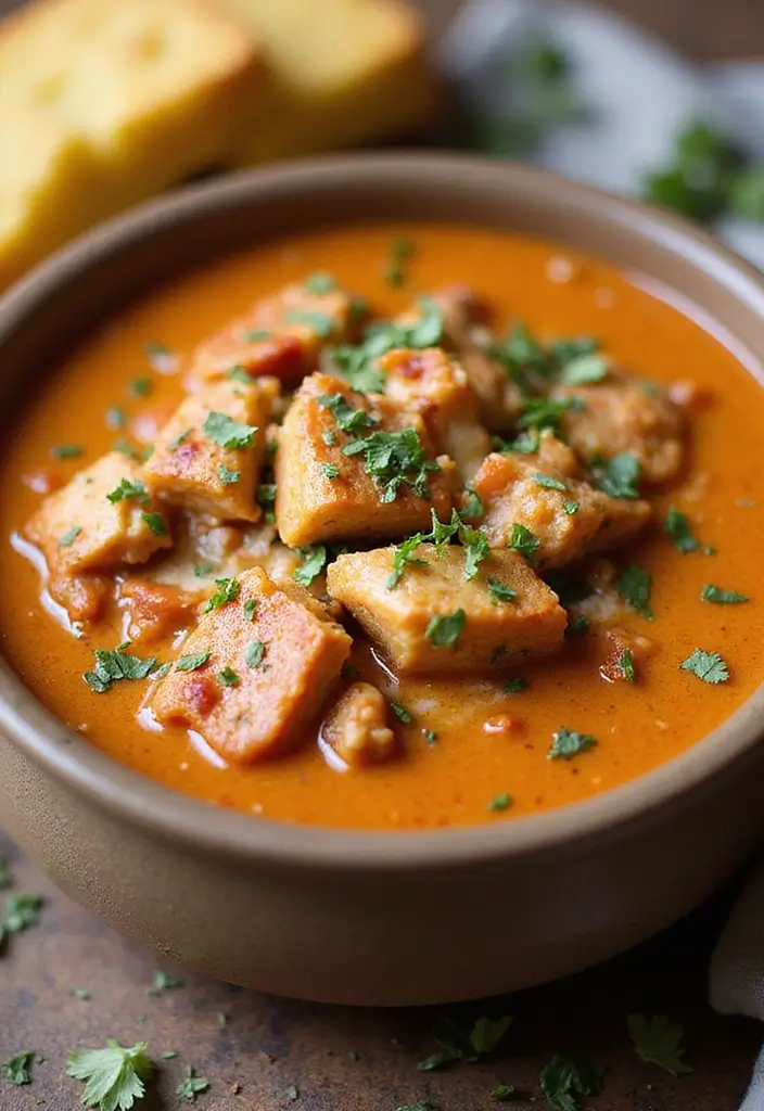 29 Crockpot Creamy Chicken Parmesan Soup Recipes That Are Rich & Smooth - 21. Barbecue Chicken Parmesan Soup