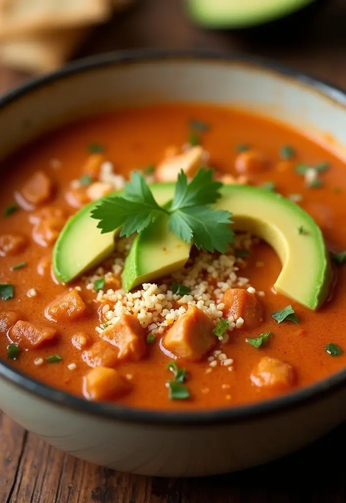 29 Crockpot Creamy Chicken Parmesan Soup Recipes That Are Rich & Smooth - 24. Chipotle Chicken Parmesan Soup