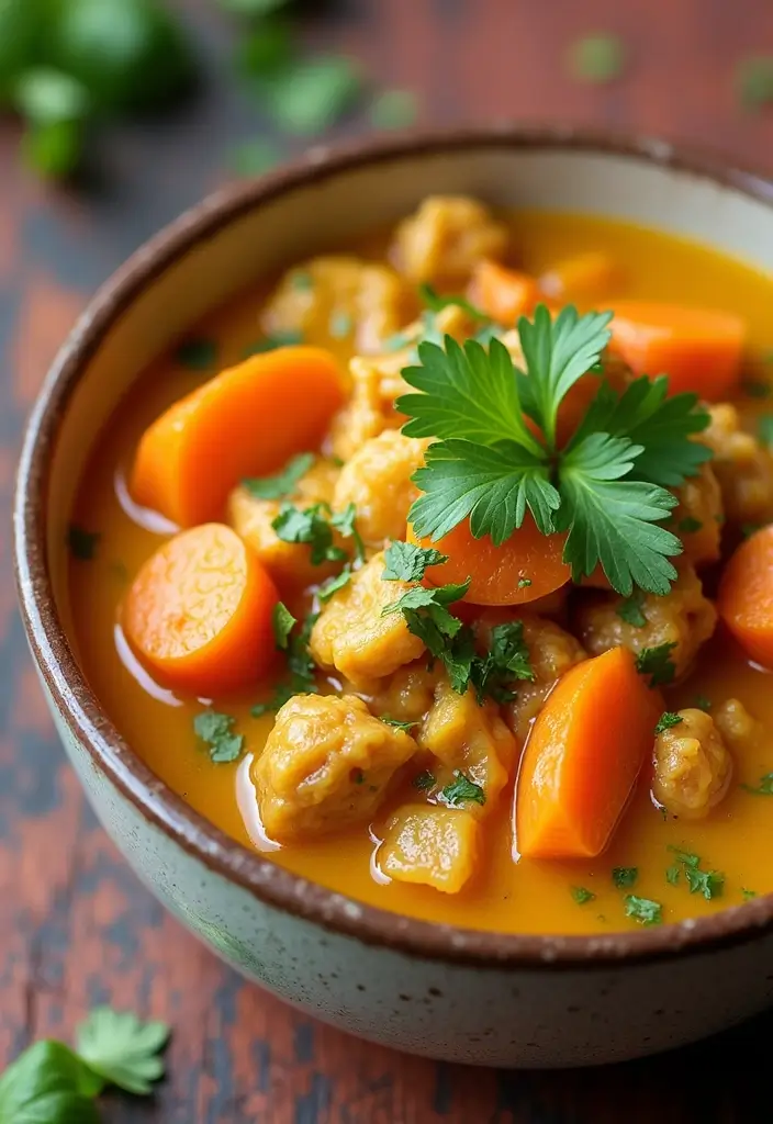 29 Hearty & Clean Paleo White Chicken Chili Recipes 18 29 Hearty & Clean Paleo White Chicken Chili Recipes - 17. Ginger Carrot Paleo White Chicken Chili