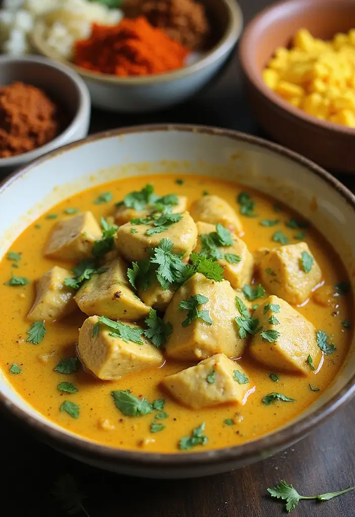 29 Hearty & Clean Paleo White Chicken Chili Recipes 22 29 Hearty & Clean Paleo White Chicken Chili Recipes - 21. Curried Coconut Paleo White Chicken Chili