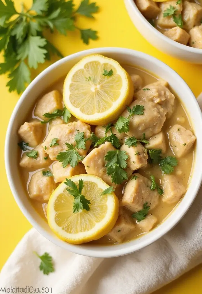 29 Hearty & Clean Paleo White Chicken Chili Recipes 29 29 Hearty & Clean Paleo White Chicken Chili Recipes - 28. Herbed Lemon Paleo White Chicken Chili