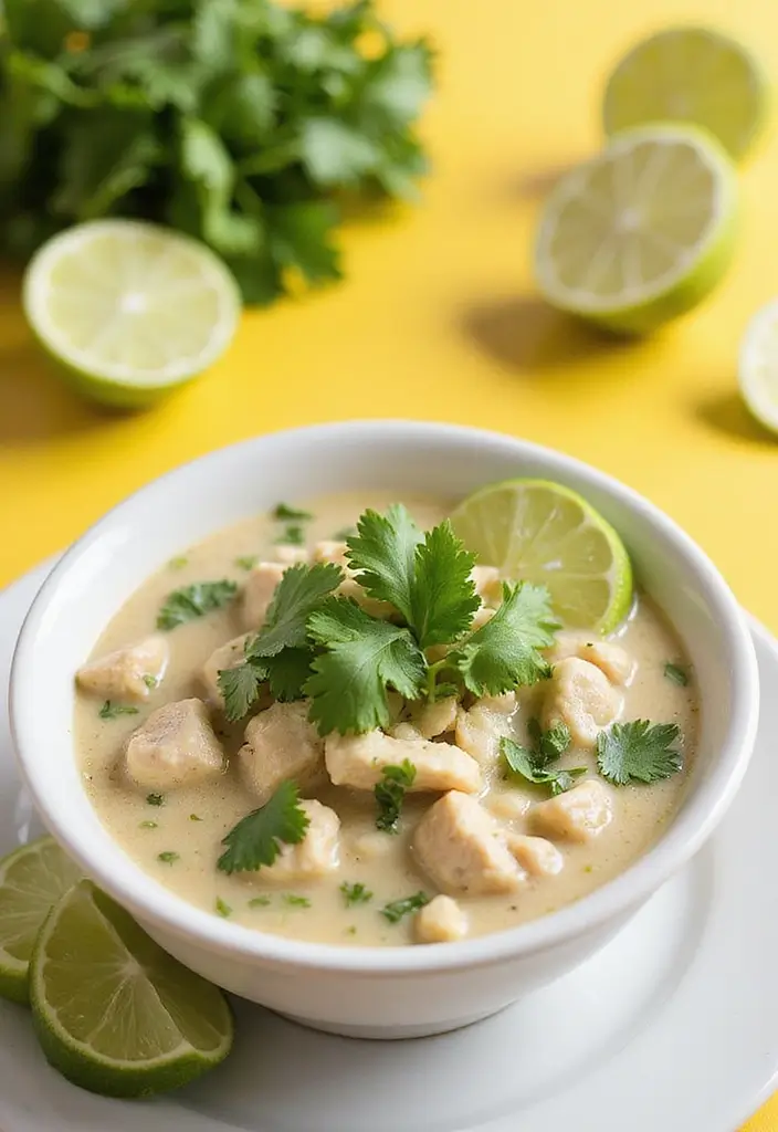 29 Hearty & Clean Paleo White Chicken Chili Recipes 7 29 Hearty & Clean Paleo White Chicken Chili Recipes - 6. Cilantro Lime Paleo White Chicken Chili
