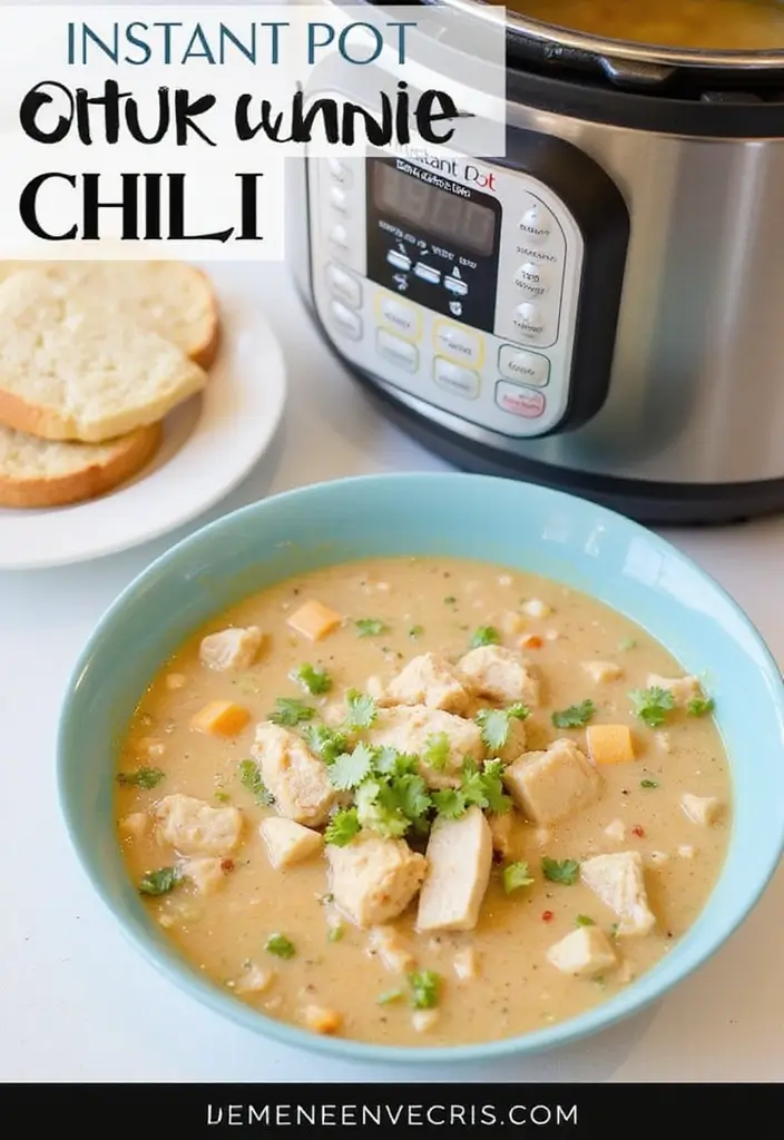 29 Hearty & Clean Paleo White Chicken Chili Recipes 8 29 Hearty & Clean Paleo White Chicken Chili Recipes - 7. Instant Pot Paleo White Chicken Chili