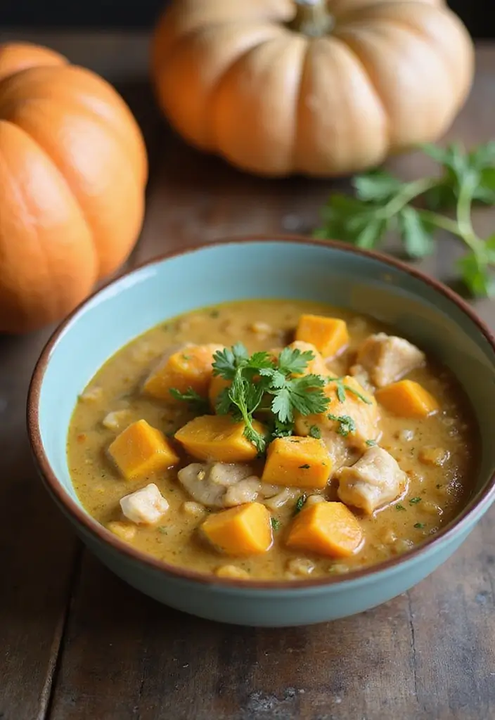 29 Hearty & Clean Paleo White Chicken Chili Recipes 10 29 Hearty & Clean Paleo White Chicken Chili Recipes - 9. Butternut Squash Paleo White Chicken Chili