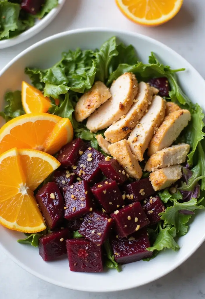29 Orange Sesame Chicken Salad Recipes That Are Crisp & Flavorful 15 29 Orange Sesame Chicken Salad Recipes That Are Crisp & Flavorful - 14. Orange Sesame Chicken Salad with Beets