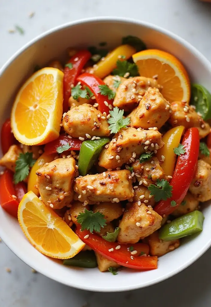 29 Orange Sesame Chicken Salad Recipes That Are Crisp & Flavorful 3 29 Orange Sesame Chicken Salad Recipes That Are Crisp & Flavorful - 2. Spicy Orange Sesame Chicken Salad