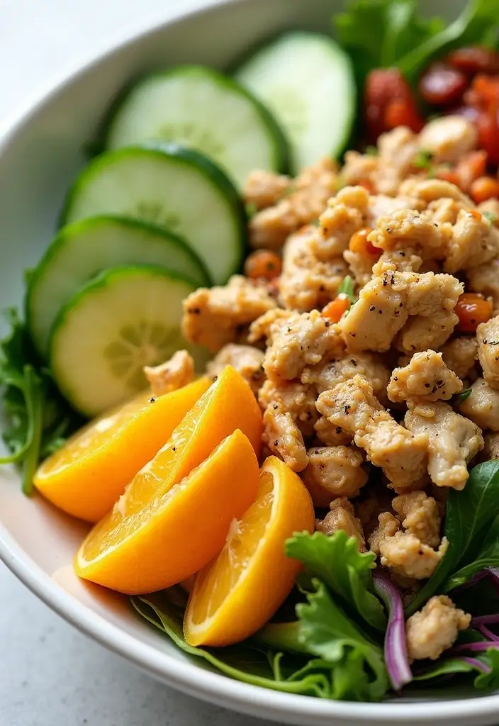 29 Orange Sesame Chicken Salad Recipes That Are Crisp & Flavorful 28 29 Orange Sesame Chicken Salad Recipes That Are Crisp & Flavorful - 27. Orange Sesame Chicken Salad with Cucumber