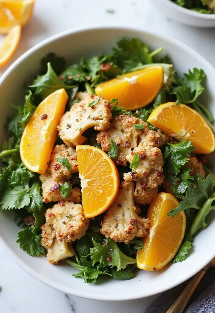 29 Orange Sesame Chicken Salad Recipes That Are Crisp & Flavorful 29 29 Orange Sesame Chicken Salad Recipes That Are Crisp & Flavorful - 28. Orange Sesame Chicken Salad with Cauliflower