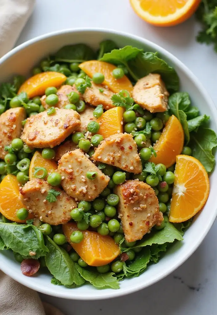 29 Orange Sesame Chicken Salad Recipes That Are Crisp & Flavorful 10 29 Orange Sesame Chicken Salad Recipes That Are Crisp & Flavorful - 9. Orange Sesame Chicken Salad with Edamame