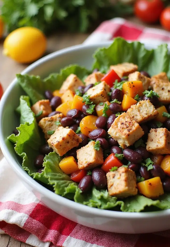 29 Recipes for Chicken Salad That's Creamy & Crunchy Perfection 18 29 Recipes for Chicken Salad That's Creamy & Crunchy Perfection - 17. Black Bean Chicken Salad