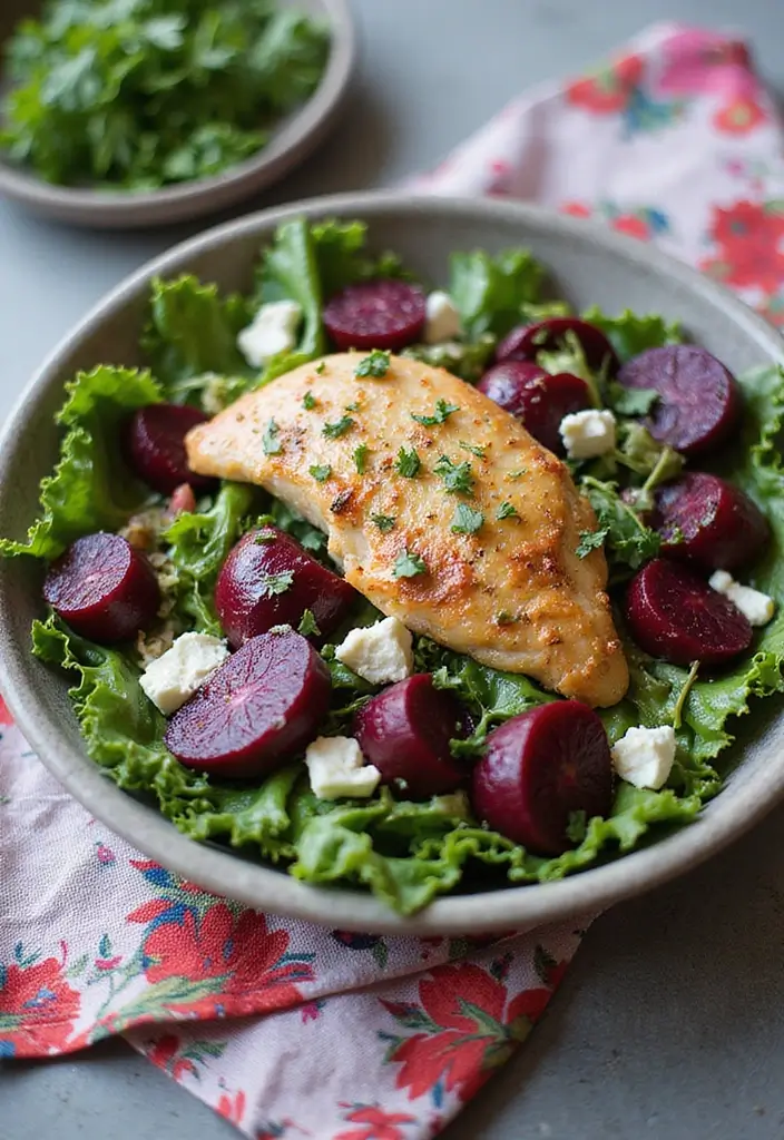 29 Recipes for Chicken Salad That's Creamy & Crunchy Perfection 30 29 Recipes for Chicken Salad That's Creamy & Crunchy Perfection - 29. Beetroot Chicken Salad