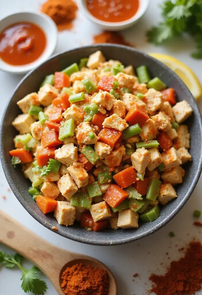 29 Recipes for Chicken Salad That's Creamy & Crunchy Perfection 6 29 Recipes for Chicken Salad That's Creamy & Crunchy Perfection - 5. Spicy Sriracha Chicken Salad