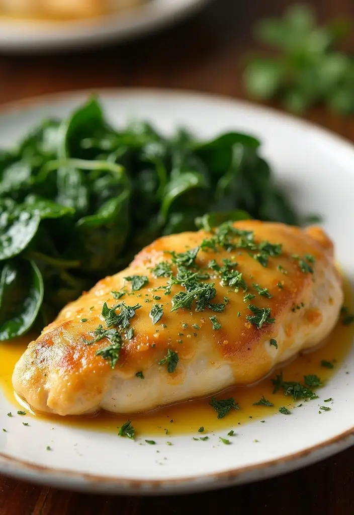 29 Smothered Chicken with Creamed Spinach Recipes That Are Rich & Comforting - 19. Dijon Mustard Herb Smothered Chicken