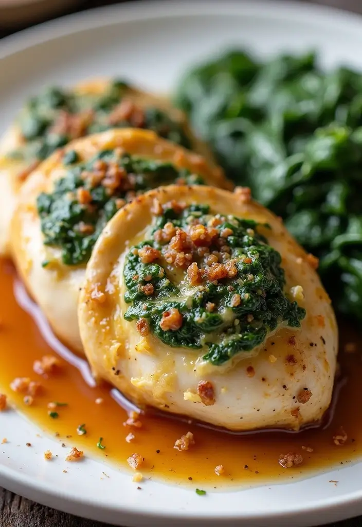29 Smothered Chicken with Creamed Spinach Recipes That Are Rich & Comforting - 6. Creamed Spinach and Feta Stuffed Chicken