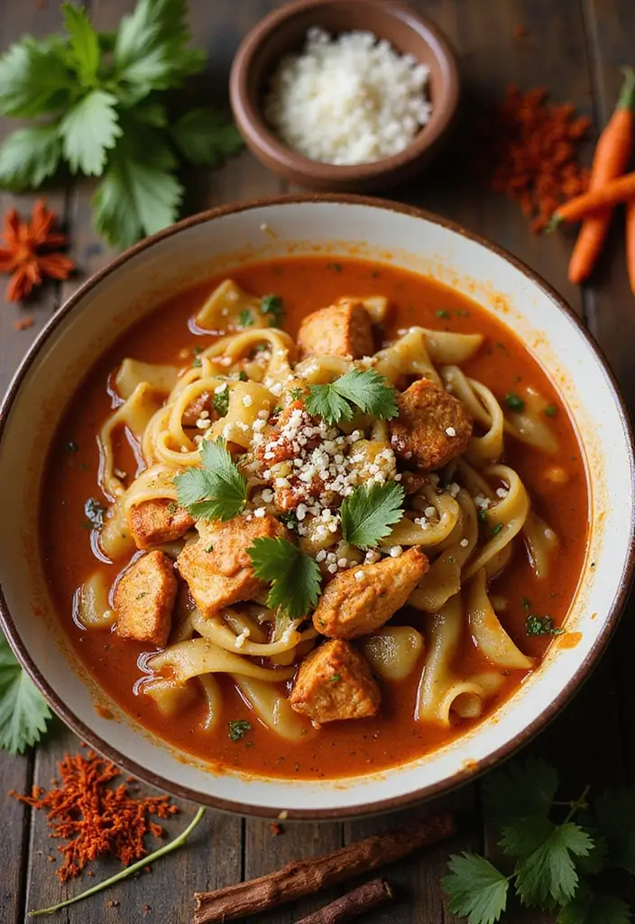 29 Spicy Chicken Noodle Soup Recipes That Warm You Right Up - 20. Spicy Cajun Chicken Noodle Soup