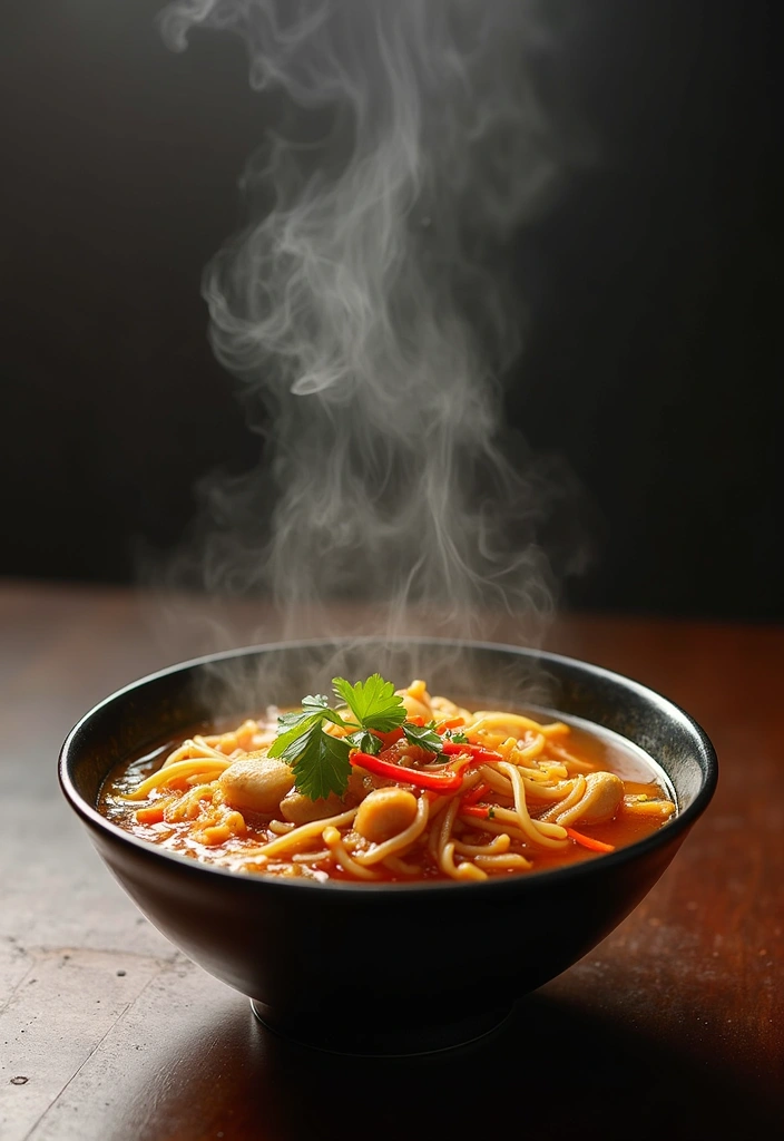 29 Spicy Chicken Noodle Soup Recipes That Warm You Right Up - 3. Szechuan Spicy Chicken Noodle Soup