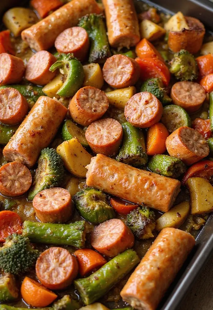 30 Chicken Sausage Sheet Pan Recipes That Make Dinner Easy - 8. Chicken Sausage and Vegetable Stir