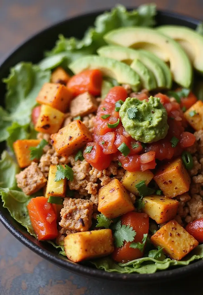 30 Ground Chicken and Rice Recipes That Are Protein-Packed & Easy - 20. Ground Chicken and Rice Fajita Bowls