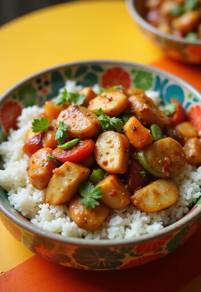 30 Honey Garlic Chicken and Rice Recipes That Are Simple & Addictive - 2. Honey Garlic Chicken Stir-Fry with Rice