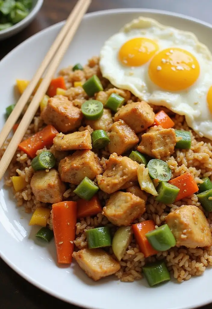 30 Honey Garlic Chicken and Rice Recipes That Are Simple & Addictive - 6. Honey Garlic Chicken Fried Rice