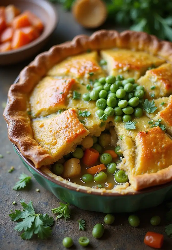 30 Quick Chicken Pot Pie Recipes That Save Busy Nights - 18. Chicken Pot Pie with Pea Crust