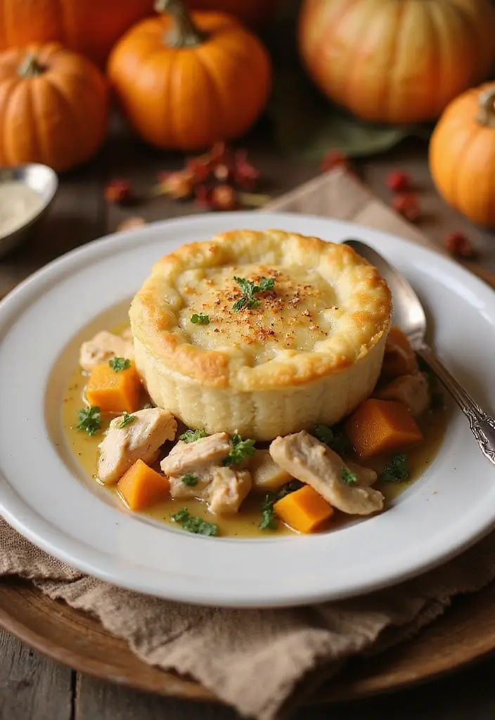 30 Quick Chicken Pot Pie Recipes That Save Busy Nights - 21. Chicken Pot Pie with Butternut Squash