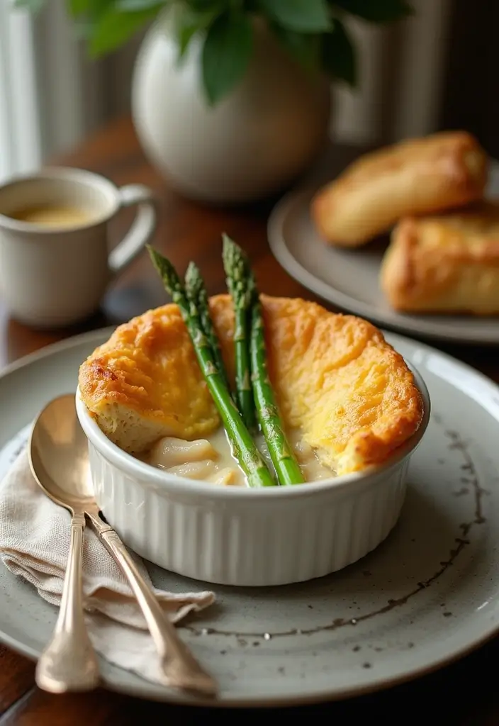 30 Quick Chicken Pot Pie Recipes That Save Busy Nights - 24. Chicken Pot Pie with Asparagus