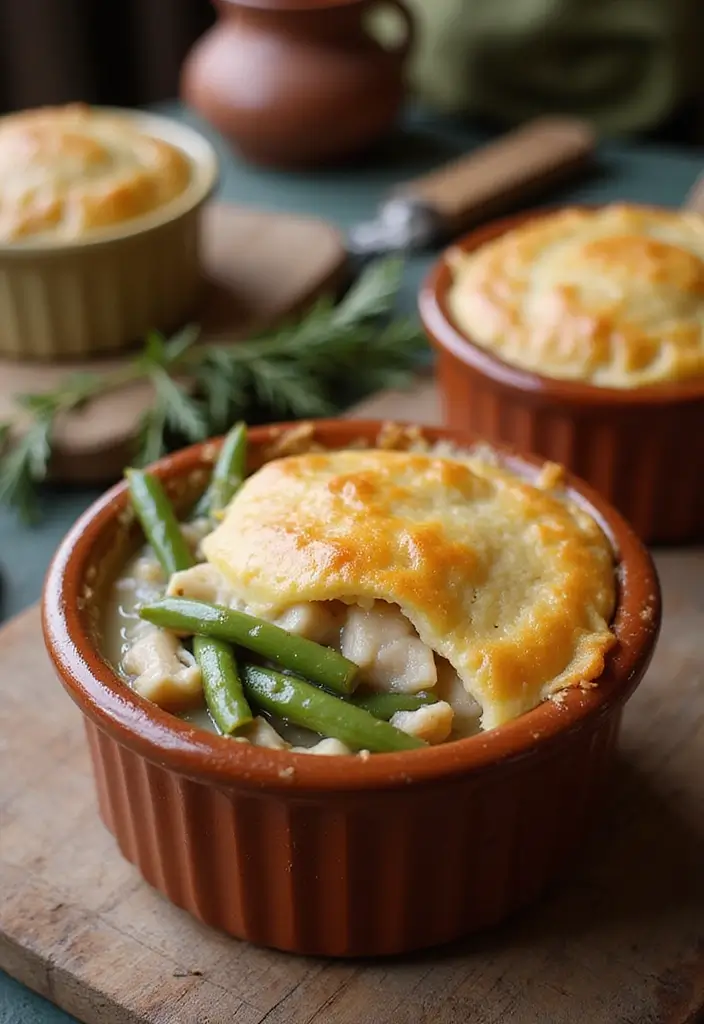 30 Quick Chicken Pot Pie Recipes That Save Busy Nights - 25. Chicken Pot Pie with Green Beans