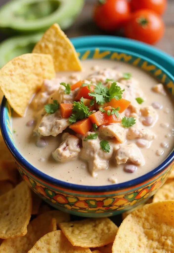 30 Santa Fe Chicken Crockpot Recipes That Are Southwest Comfort - 21. Santa Fe Chicken and Bean Dip